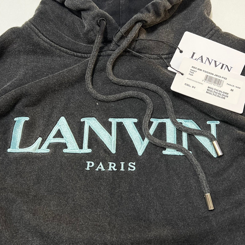 Gallery Dept. x Lanvin logo-embroidered pullover hoodie