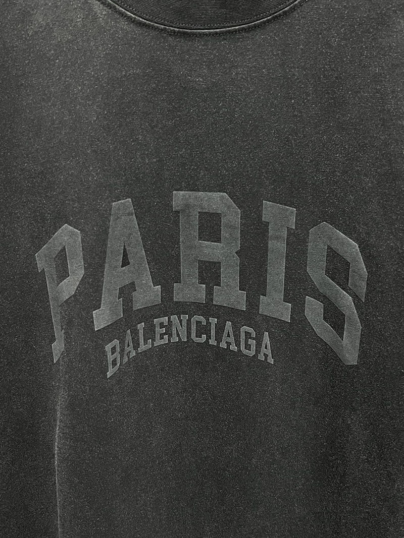 Balenciaga Political logo cotton T-shirt Black