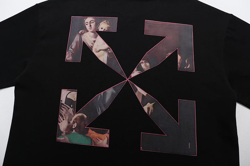 OFF-WHITE Regular Fit Caravaggio Painting T-shirt Black