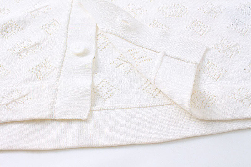 Louis Vuitton Polo Shirt Knitted White