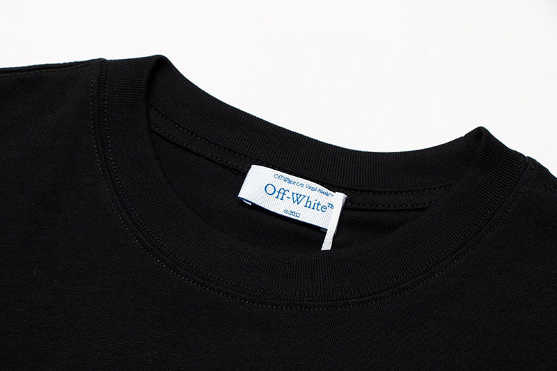 OFF-WHITE Diagonal Tab T-shirt Black