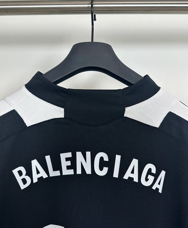 Balenciaga Soccer T-Shirt 'Black/White'