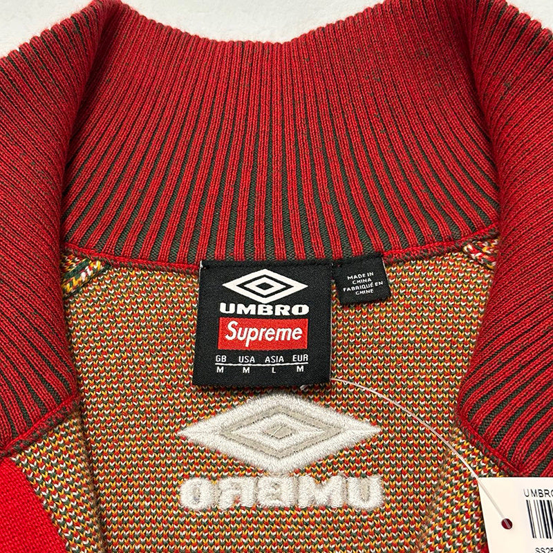 Supreme Umbro Zip Up Sweater Red