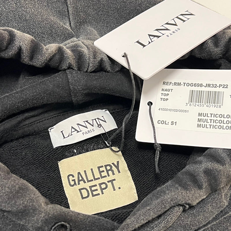 Gallery Dept. x Lanvin logo-embroidered pullover hoodie