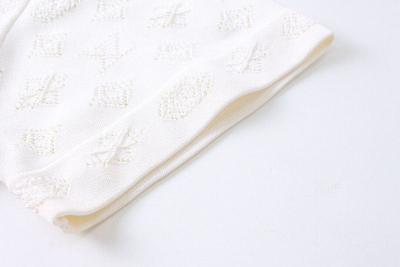 Louis Vuitton Polo Shirt Knitted White