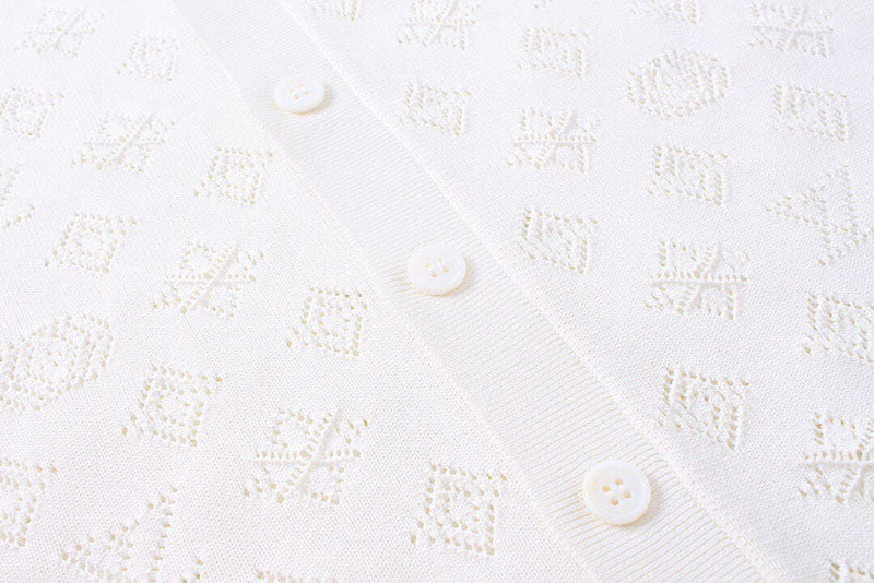 Louis Vuitton Polo Shirt Knitted White