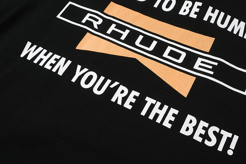 RHUDE HARD TO BE HUMBLE T-SHIRT Black