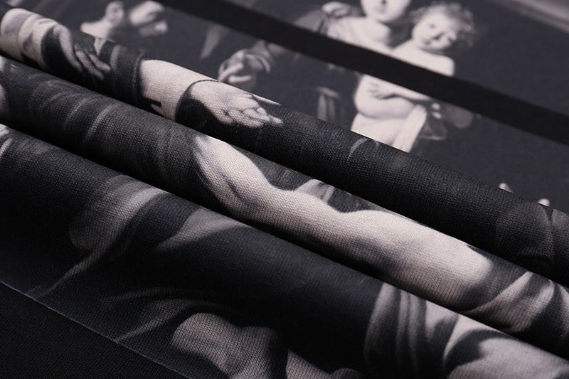 OFF-WHITE Caravaggio Square T-Shirt Black