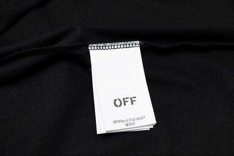 OFF-WHITE Diagonal Tab T-shirt Black