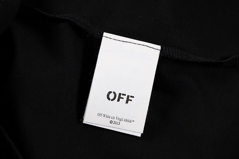 OFF-WHITE Back Embroidery T-shirt Black