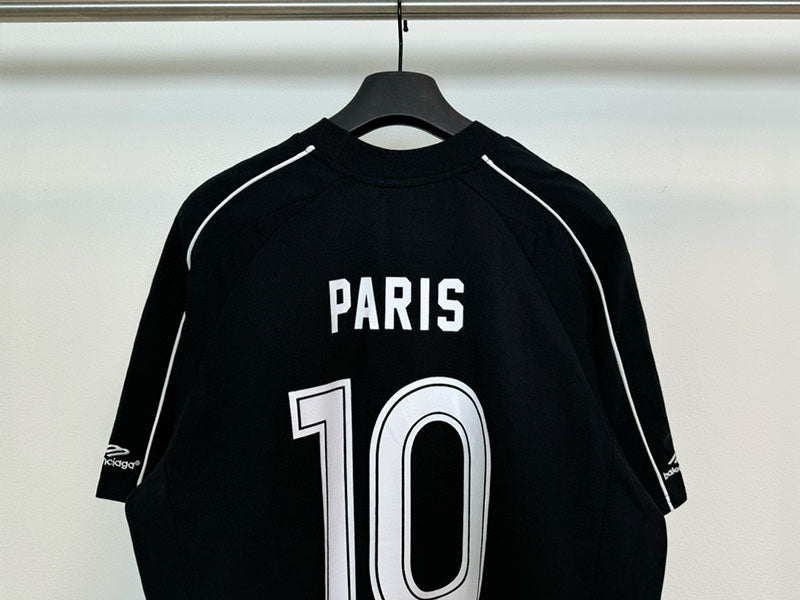 Balenciaga Paris Soccer Oversized T-Shirt Black