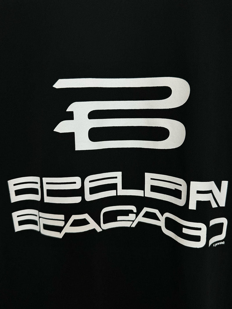 Balenciaga AI Generated Medium Fit T-Shirt Black