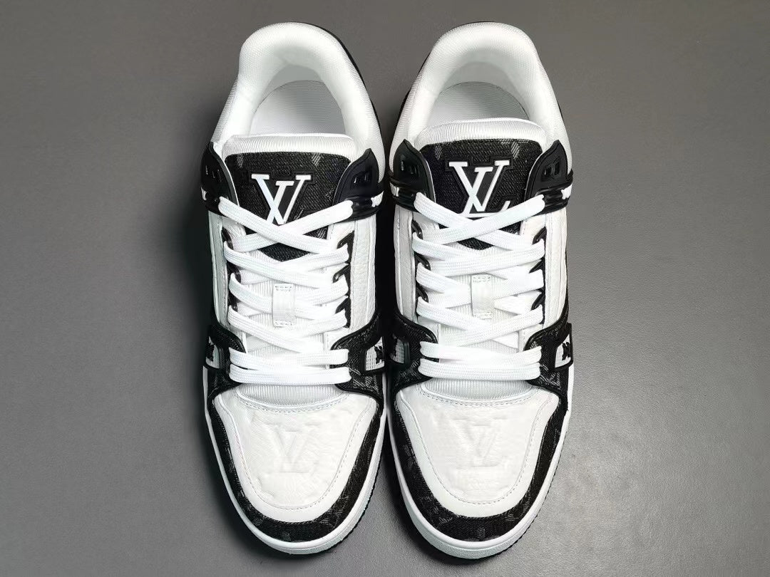 Louis Vuitton LV Monogram Black White Denim