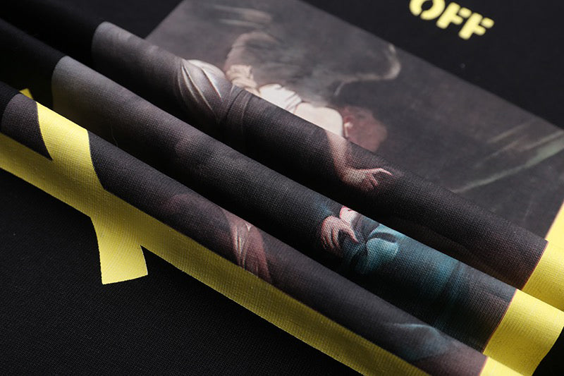 OFF-WHITE Arrows Caravaggio Annunciation T-Shirt Black
