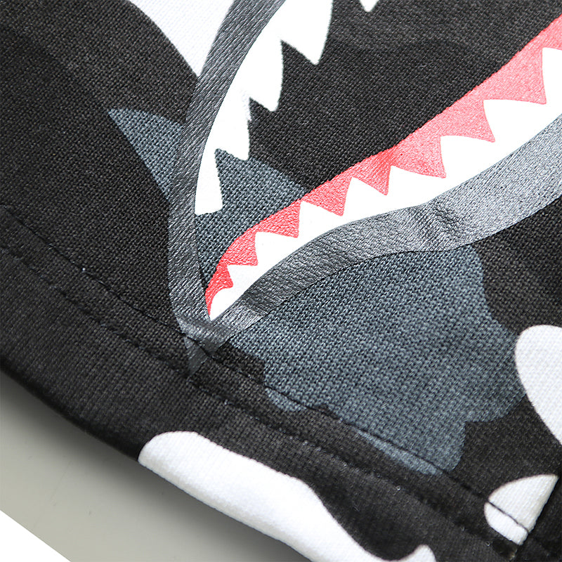 BAPE City Shark Camo Sweat Shorts