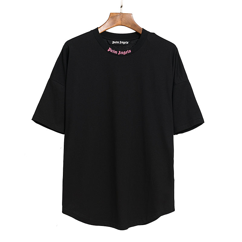 Palm Angels Doubled Logo Crewneck T-shirt Black