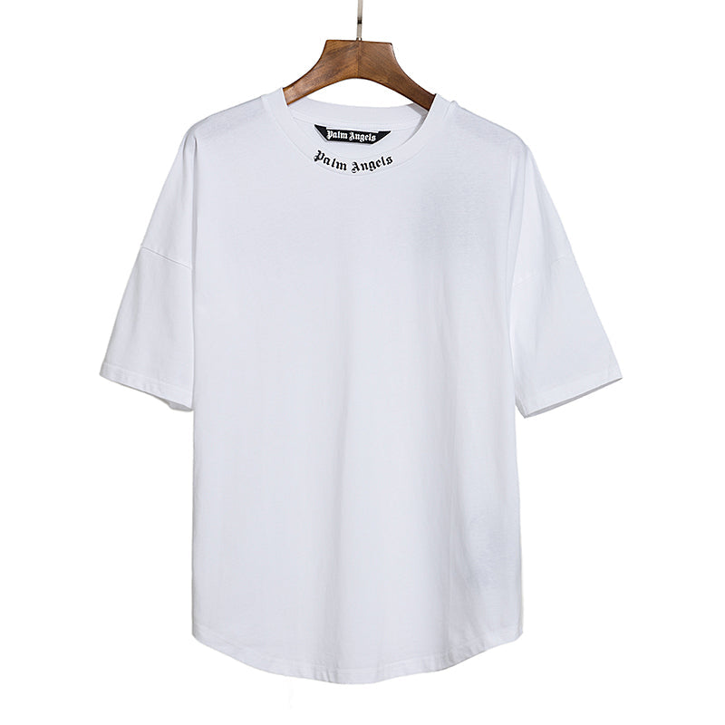 Palm Angels Doubled Logo Crewneck T-shirt White