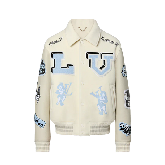 MULTI-PATCHES MIXED LEATHER VARSITY BLOUSON | LOUIS VUITTON