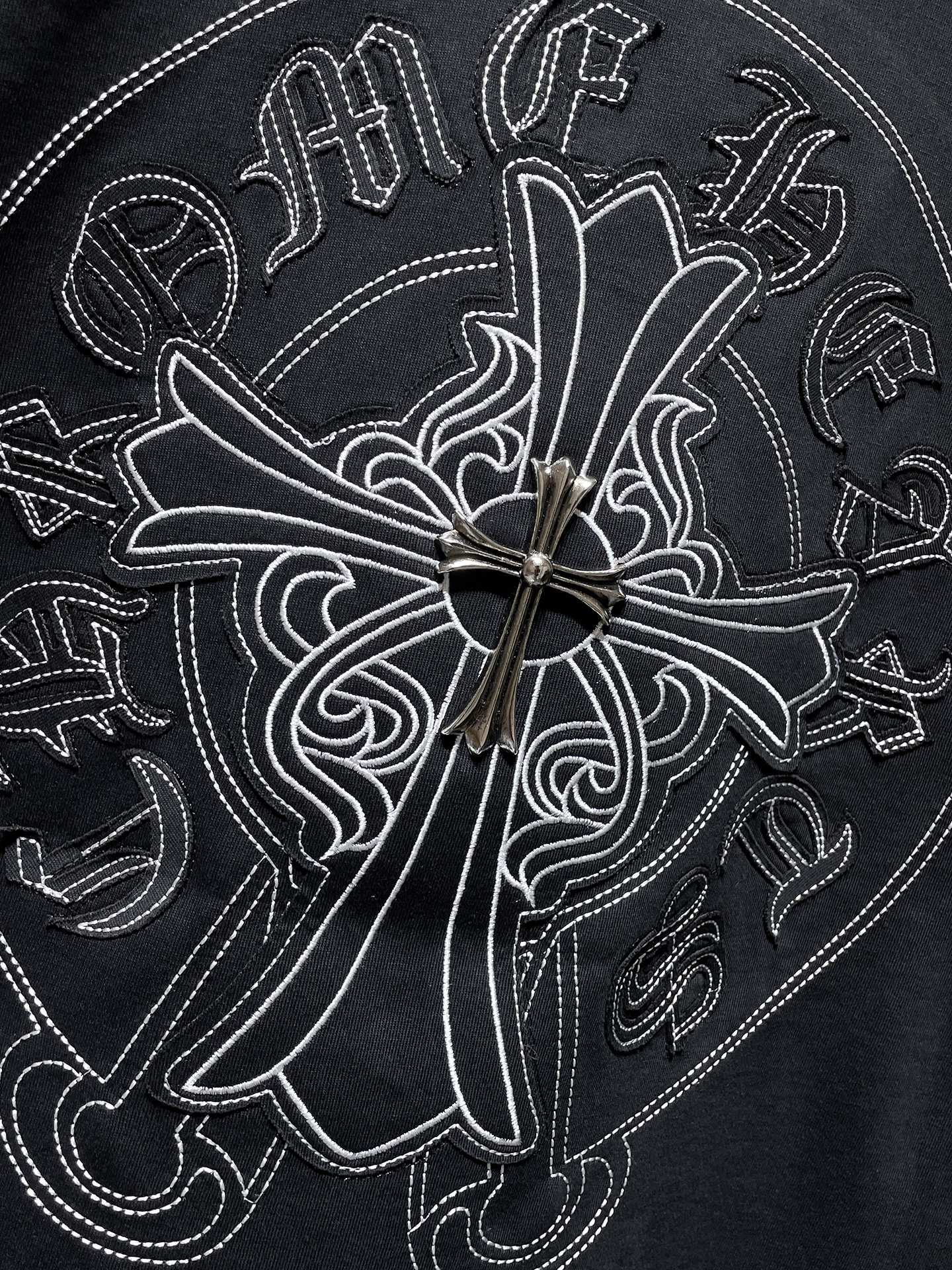 Chrome Hearts Horseshoe Pin Cross T-Shirt 'Black'