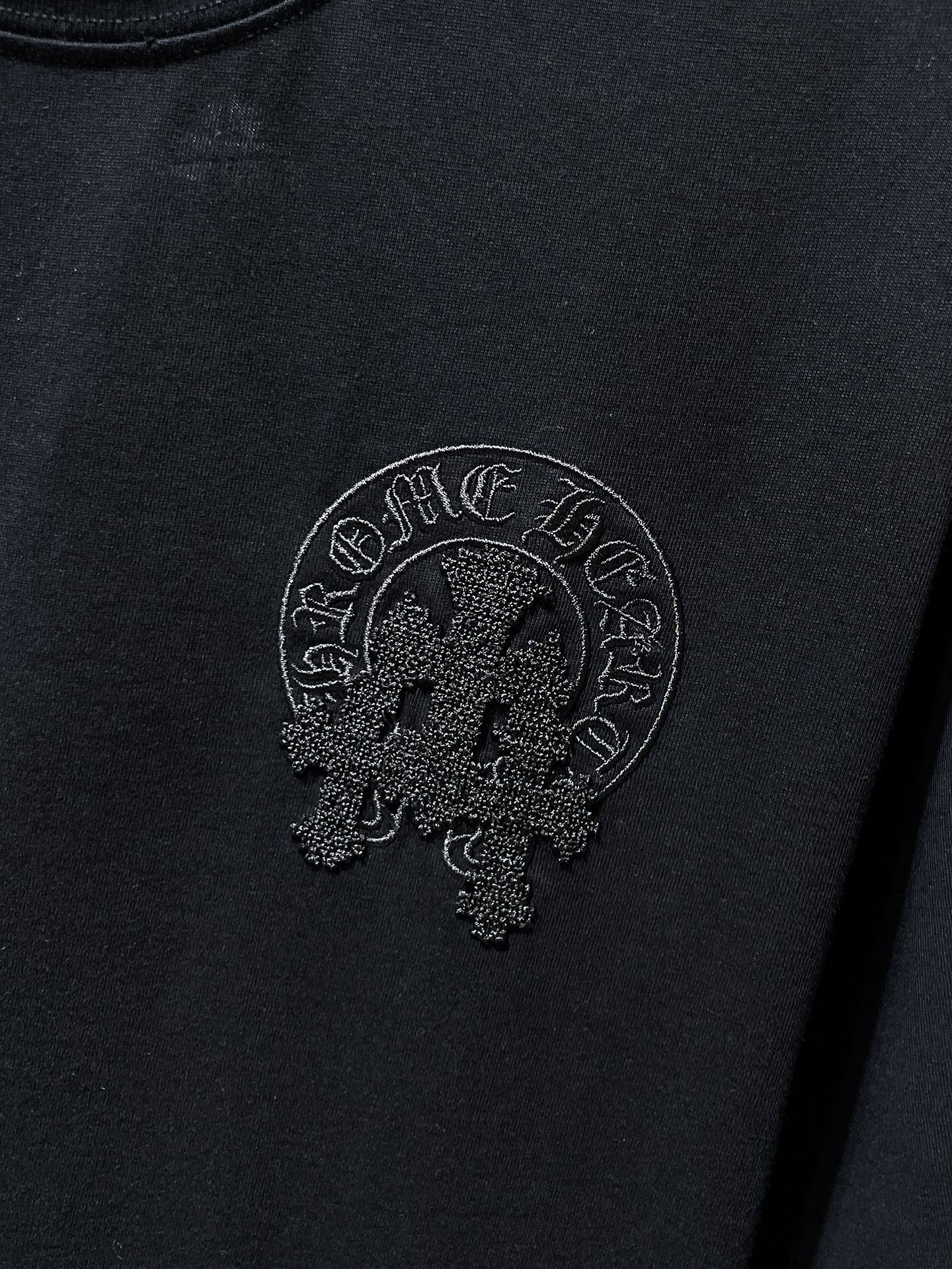 Chrome Hearts Chrome Hearts Embroidered Letter Logo T-Shirt Black