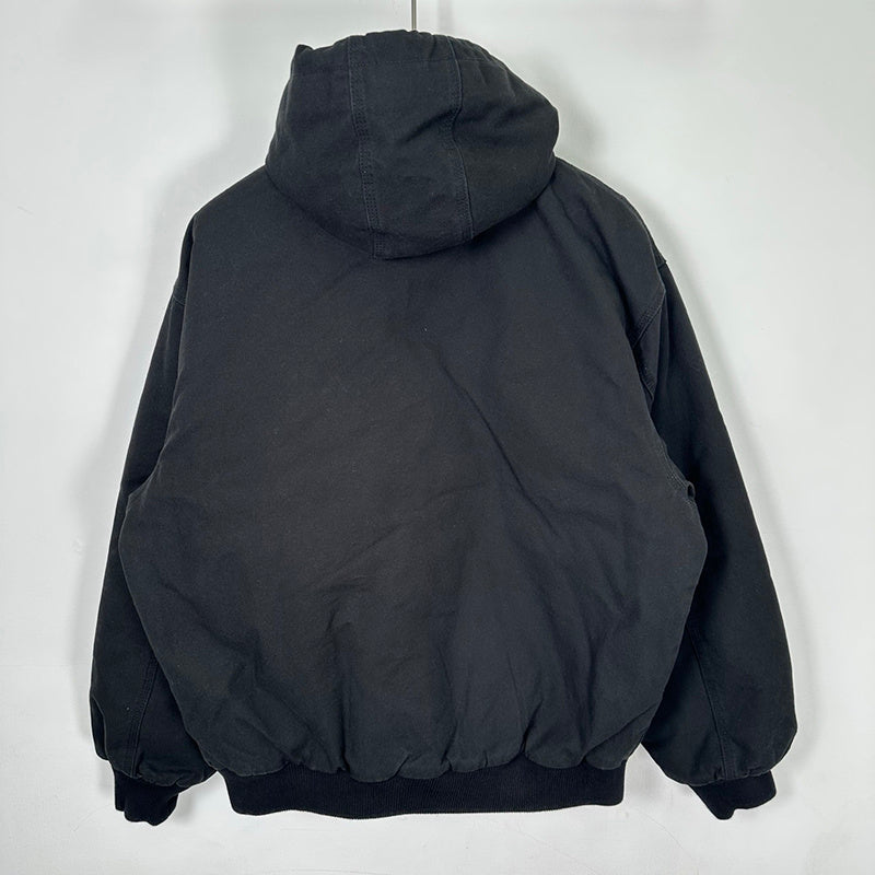 Supreme Reflective Arc Hooded Work Jacket Black