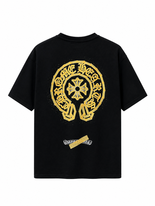 Chrome Hearts Horseshoe Type Logo T-Shirt 'Black'