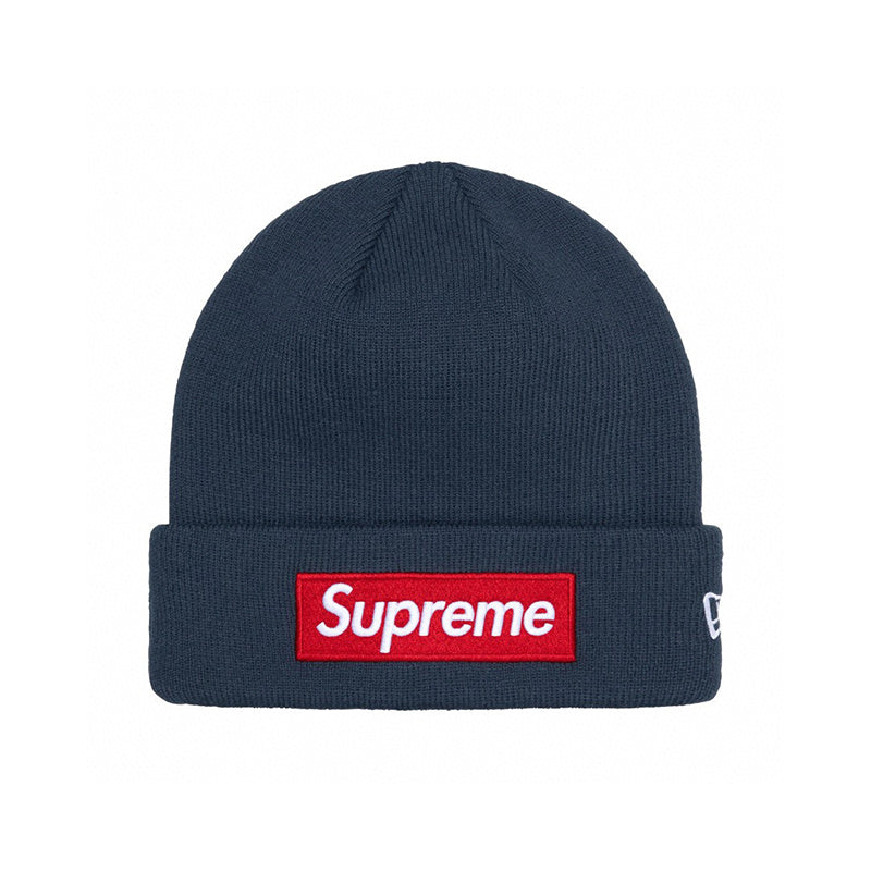 Supreme New Era Box Logo Beanie Navy
