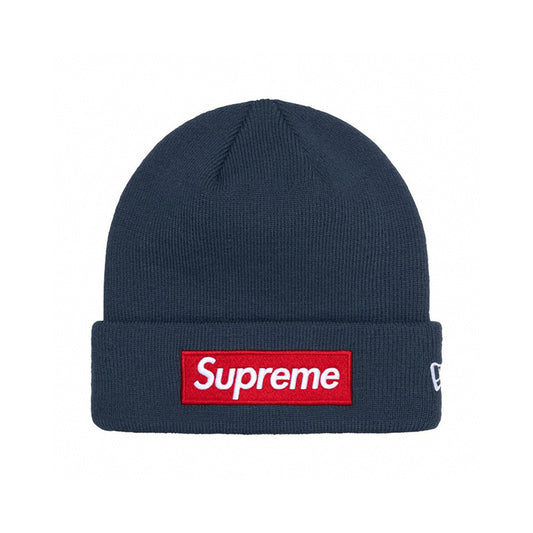 Supreme New Era Box Logo Beanie Navy