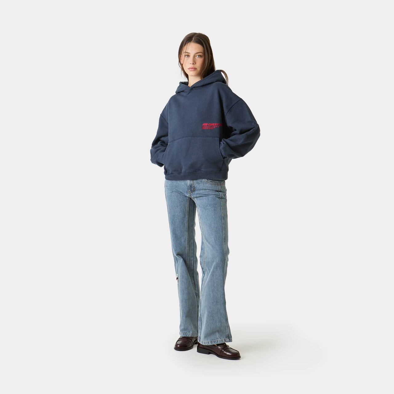 Eme Studios Roots Navy Oversized Hoodie