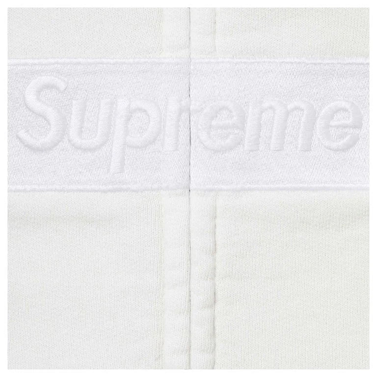 Supreme x MM6 Maison Margiela Box Logo Zip Up Hooded Sweatshirt 'White'