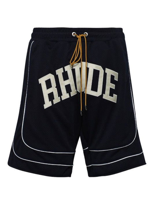 RHUDE Collegiate logo-print mesh shorts