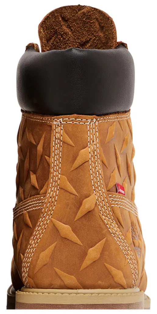Supreme x Timberland 6 Inch Premium Waterproof Boot 'Embossed Diamond Plate - Wheat'