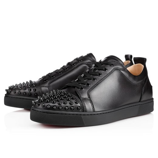 Christian Louboutin Louis Junior Spikes Flat 'Black'