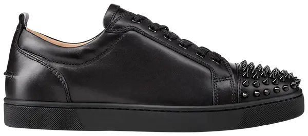 Christian Louboutin Louis Junior Spikes Flat 'Black'