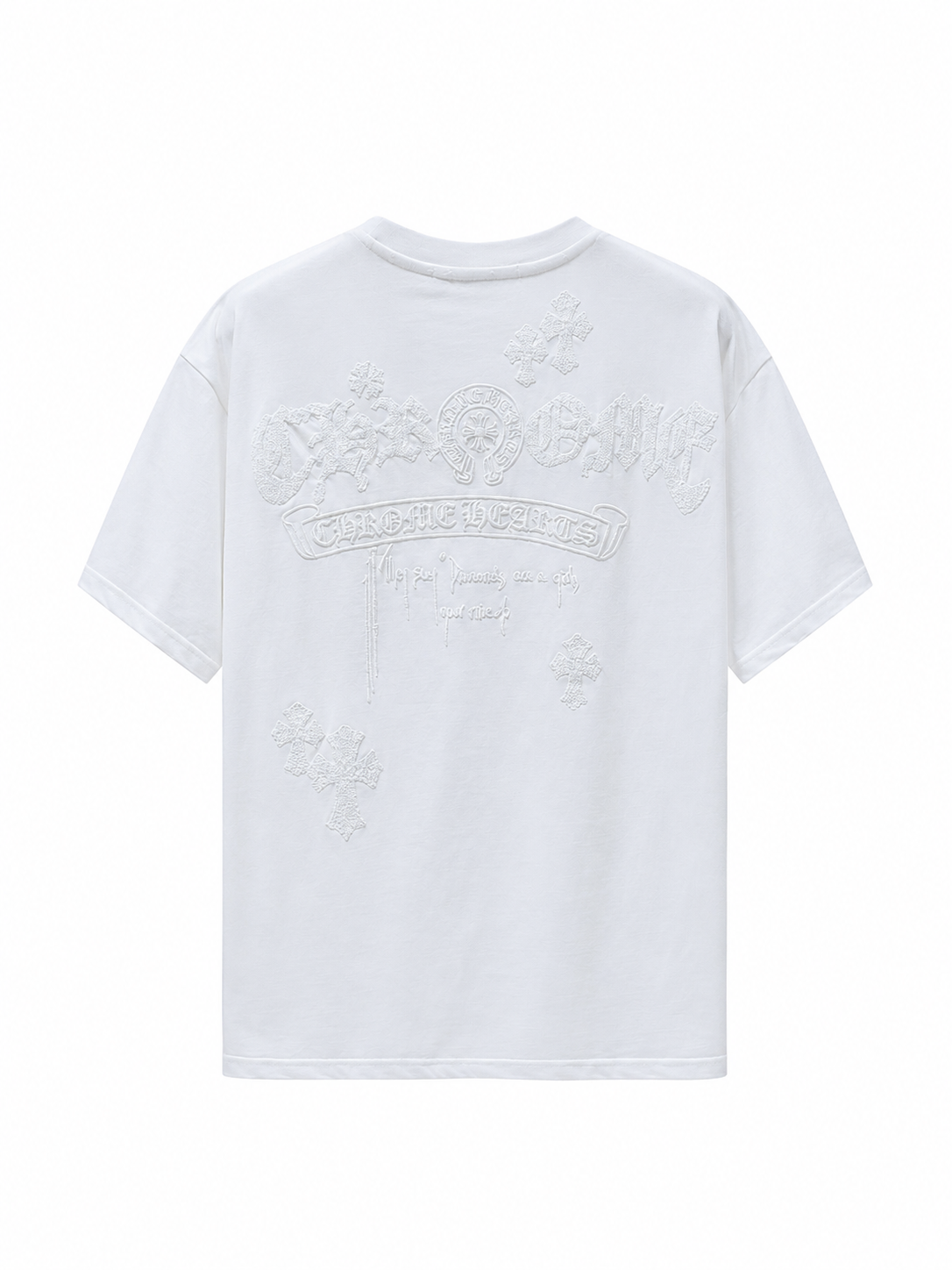Chrome Hearts Chrome Hearts Embroidered Letter Logo T-Shirt White