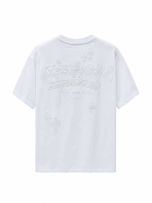 Chrome Hearts Chrome Hearts Embroidered Letter Logo T-Shirt White