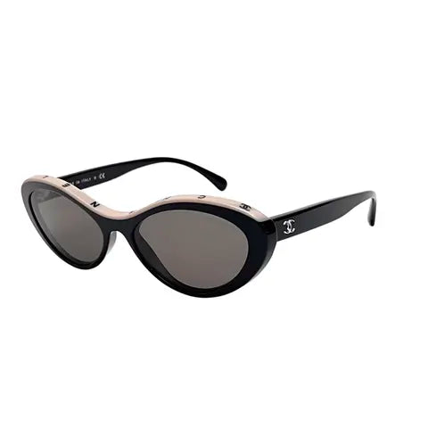 Chanel 5416 Sunglasses, Black & White