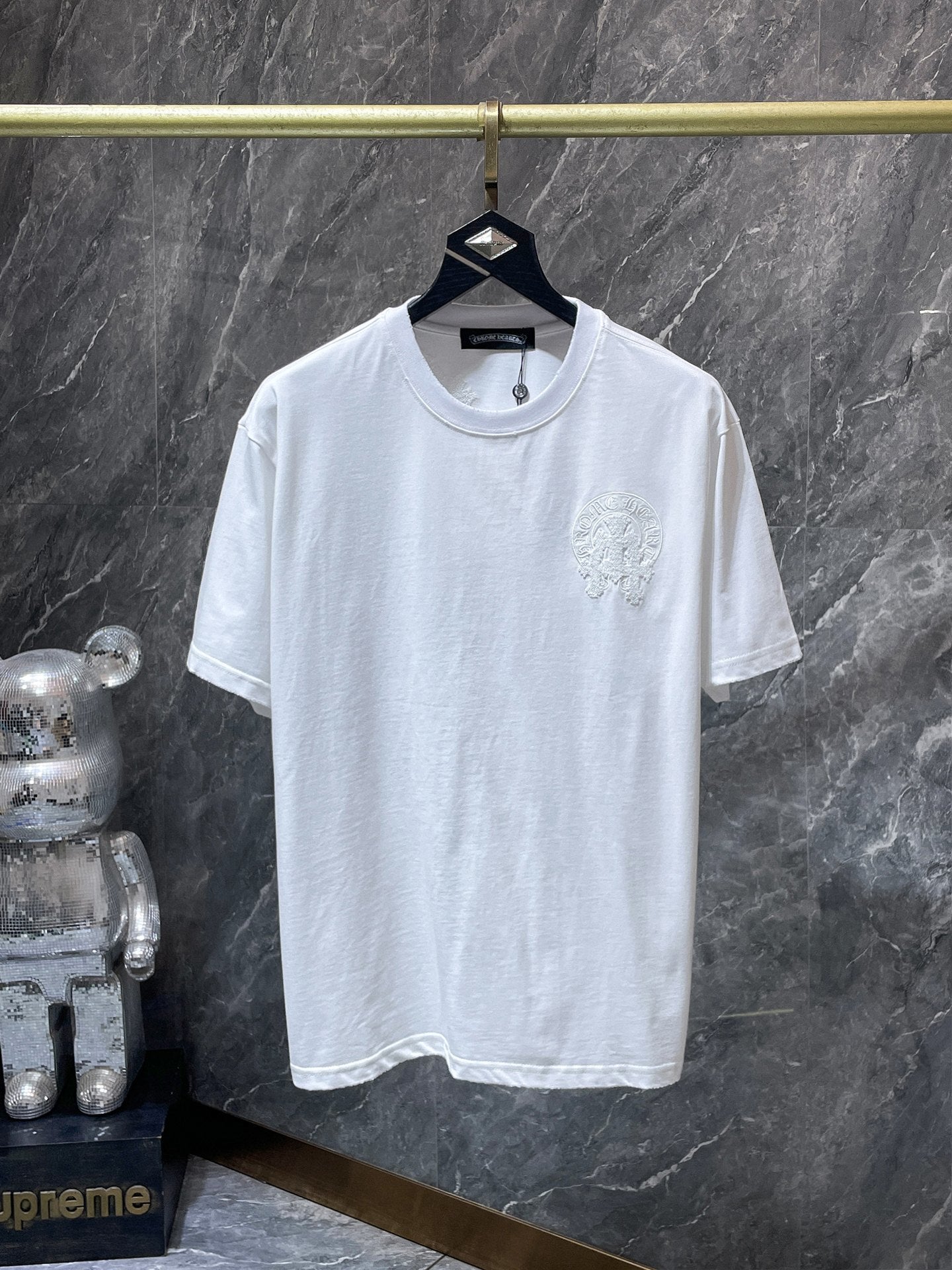 Chrome Hearts Chrome Hearts Embroidered Letter Logo T-Shirt White