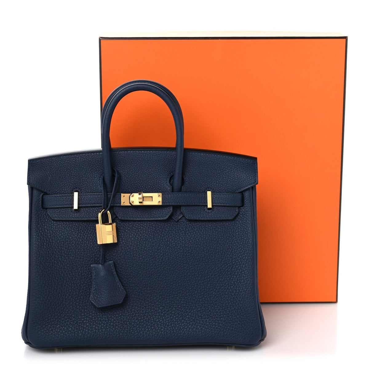 Hermes Togo Birkin 25 Bleu Abysse