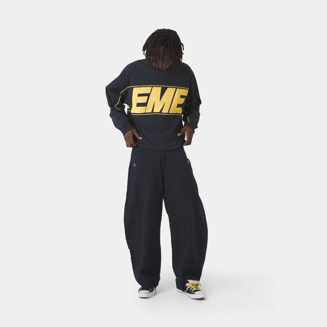 Eme Studios Crossline Navy Long Sleeve