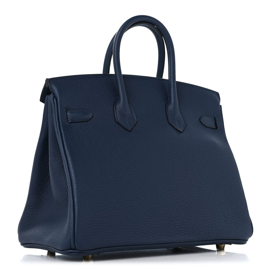 Hermes Togo Birkin 25 Bleu Abysse