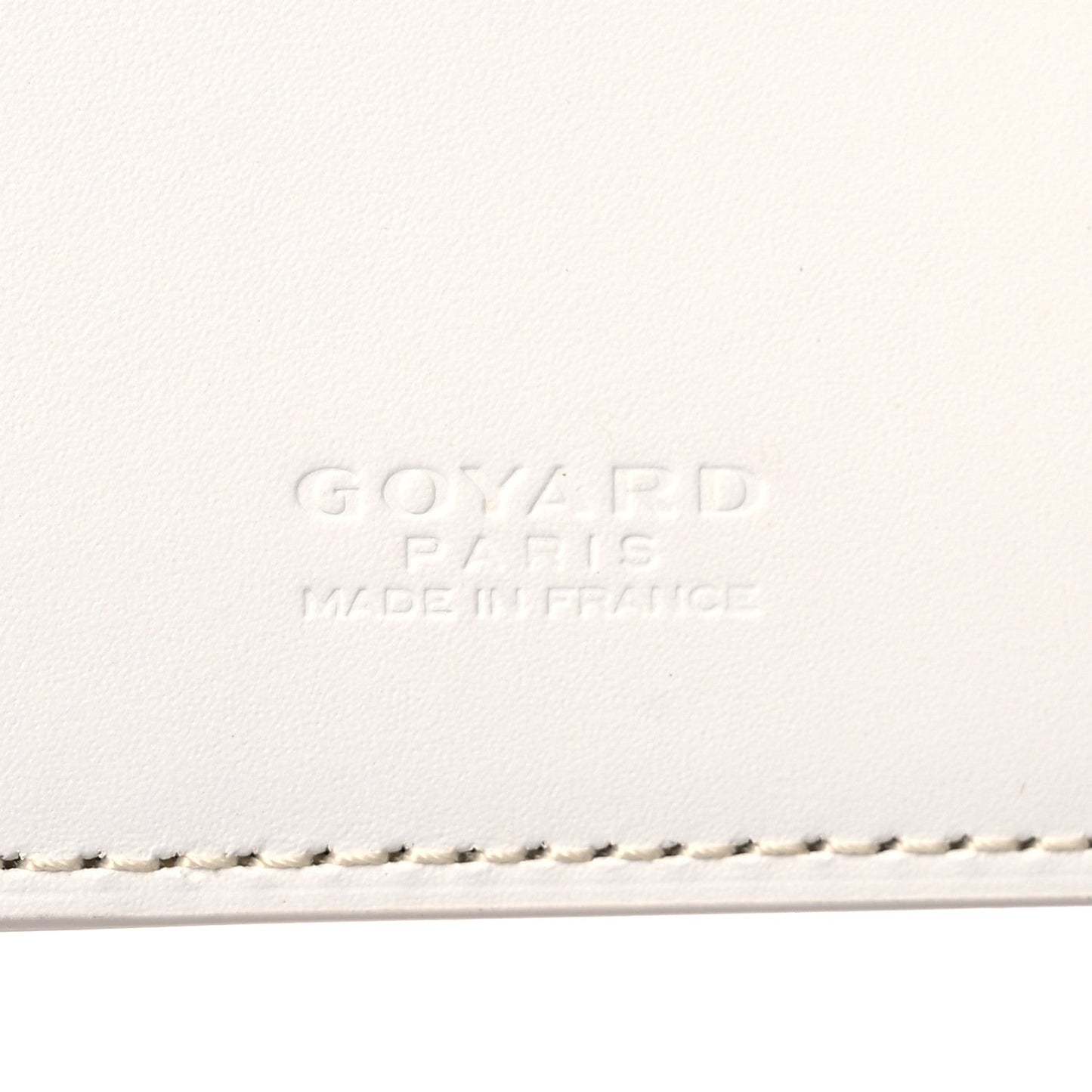 Goyardine Insert Victoire Card Wallet White