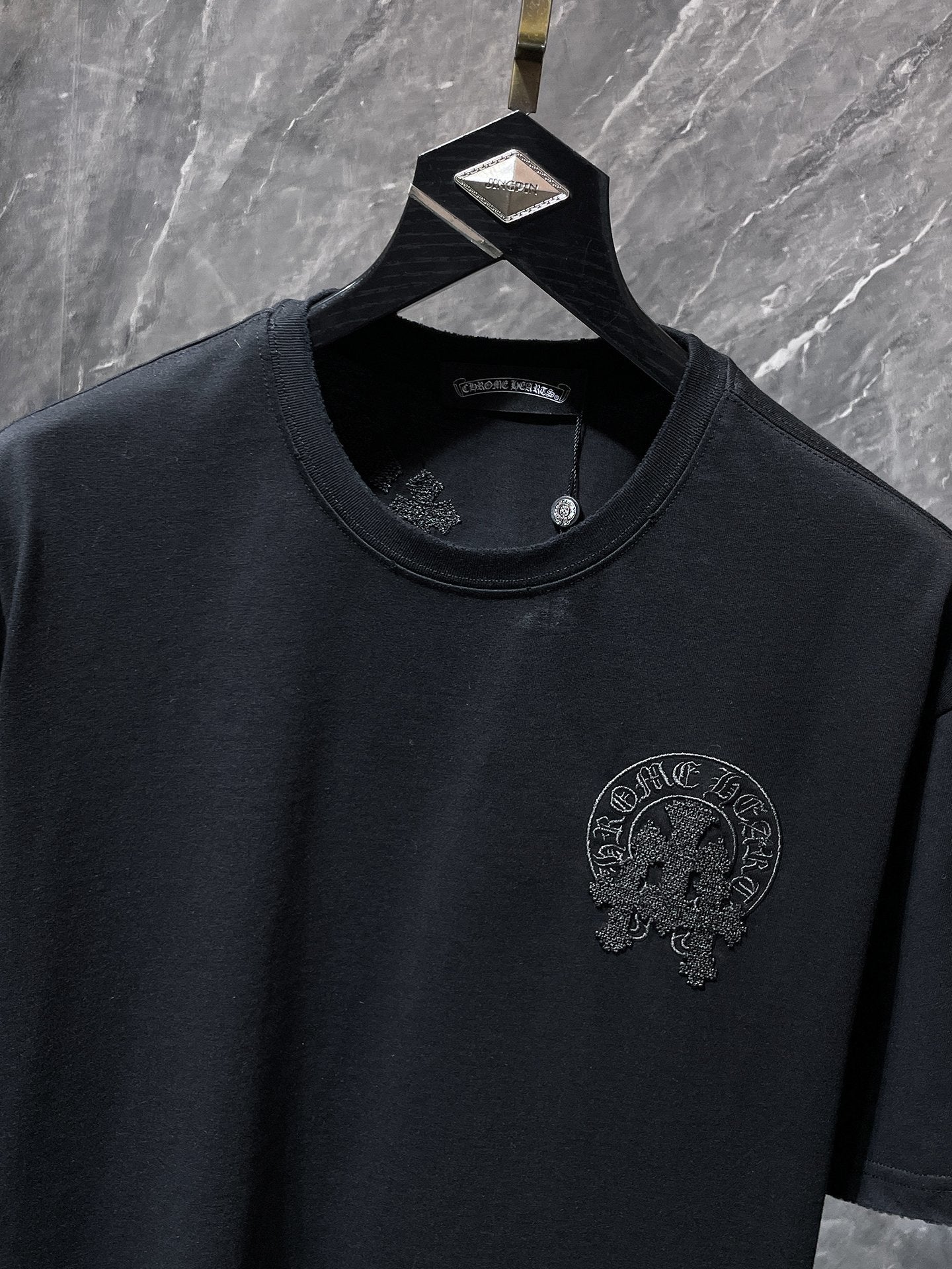 Chrome Hearts Chrome Hearts Embroidered Letter Logo T-Shirt Black