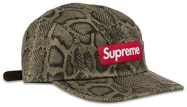 Supreme Washed Chino Twill Camp Cap 'Snake'