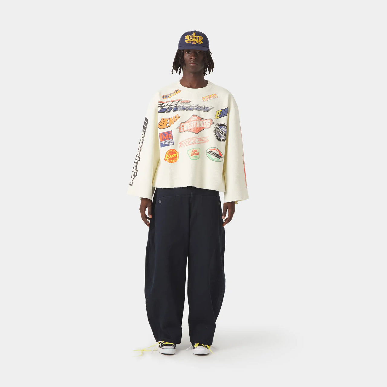 Eme Studios Waffle Off Sand Crewneck