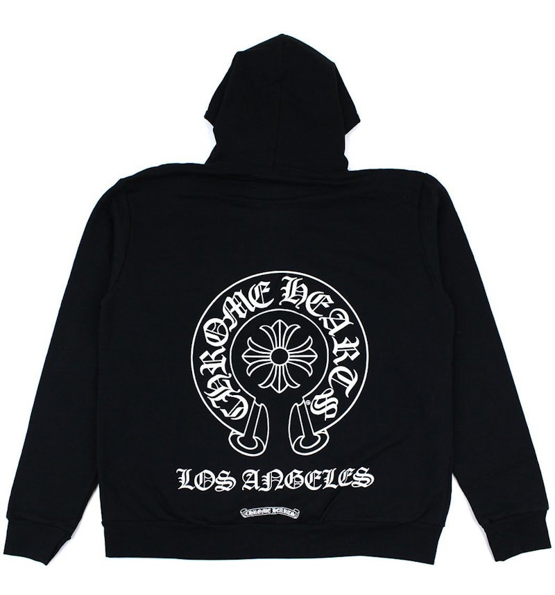 Chrome Hearts Exclusive Horseshoe Zip Up HoodieBlack