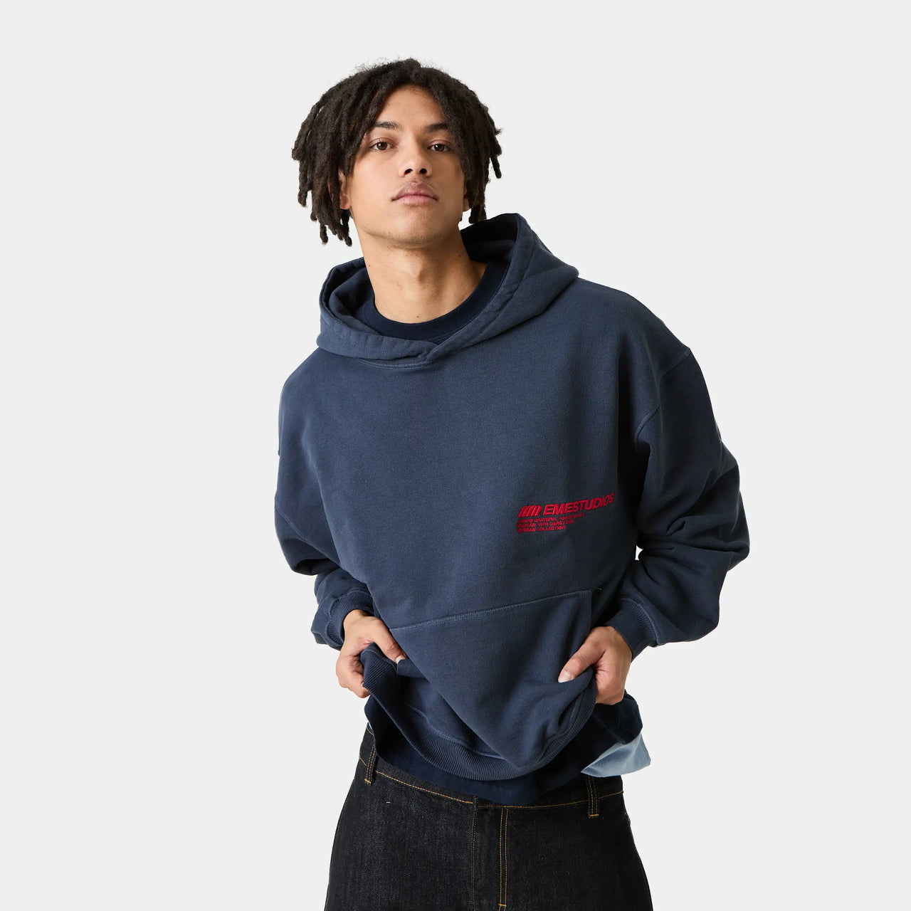 Eme Studios Roots Navy Oversized Hoodie