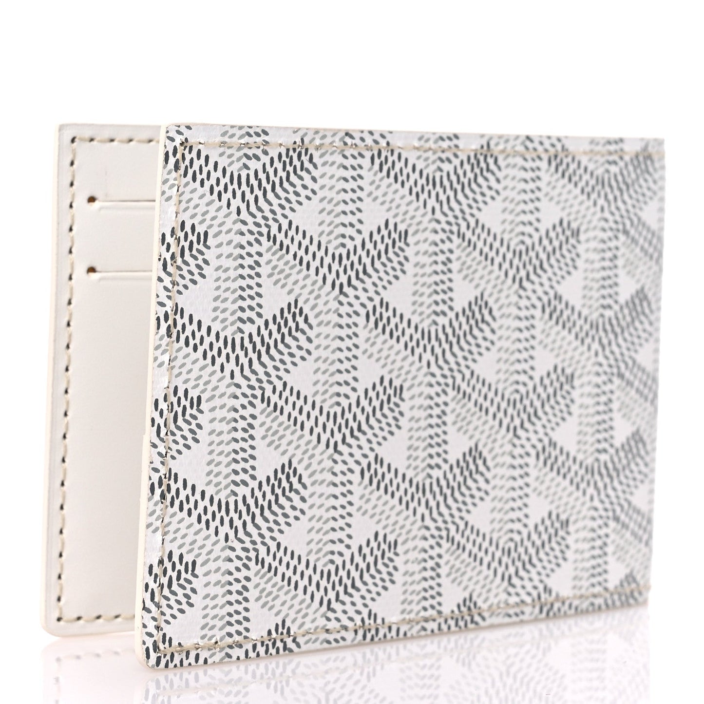 Goyardine Insert Victoire Card Wallet White