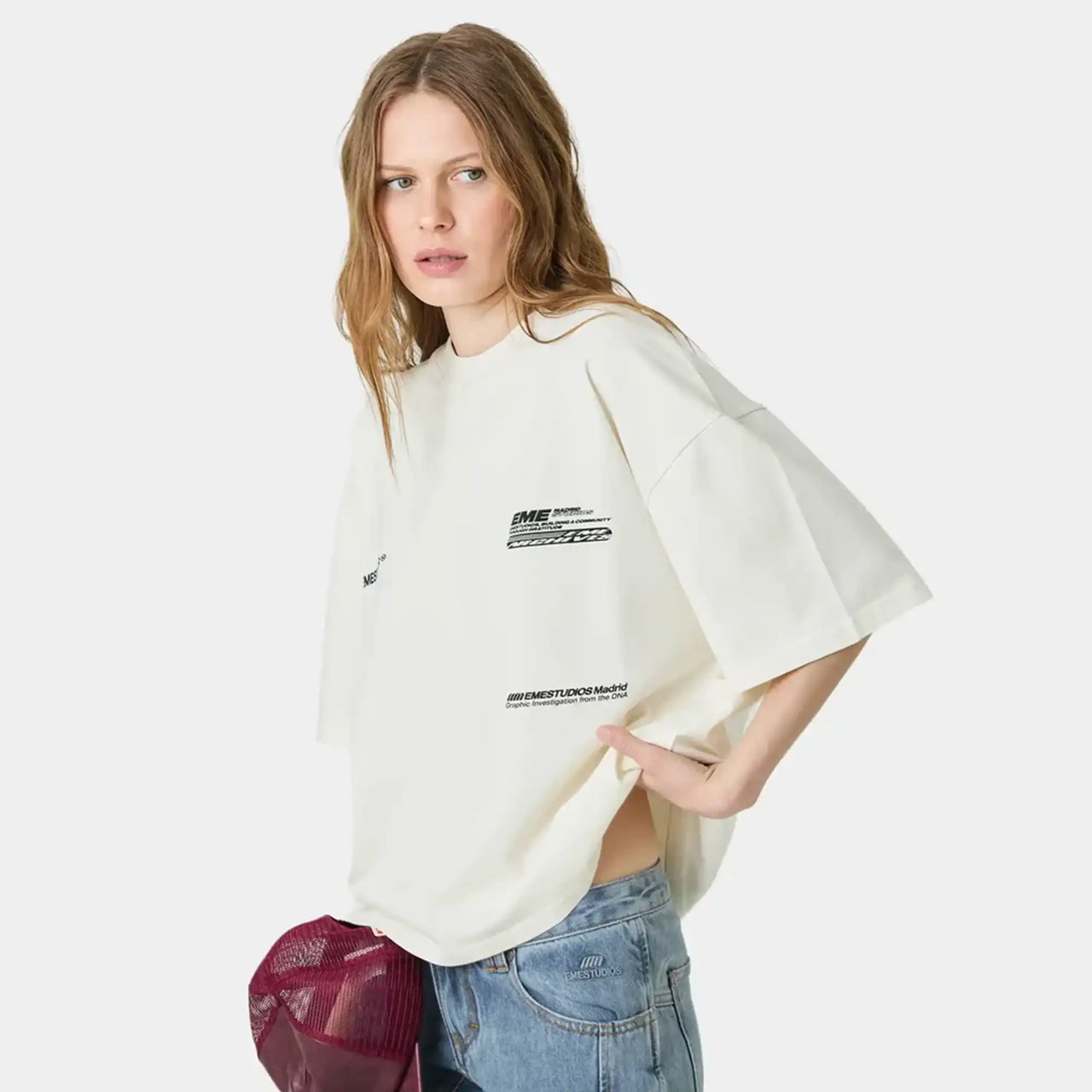 Eme Studios DNA Off Sand Oversized Tee