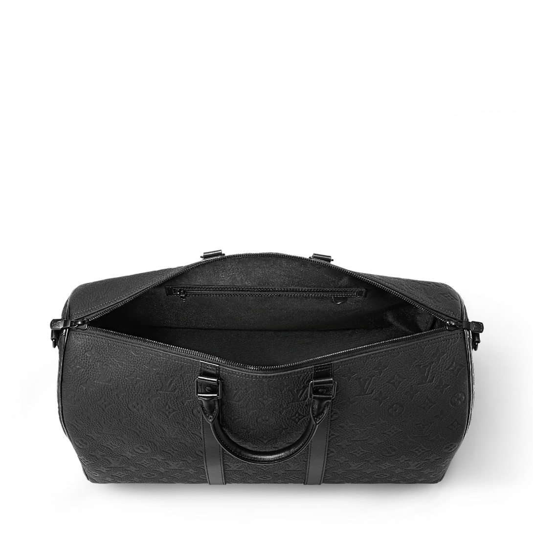 Louis Vuitton Black Keepall BandouliÈre Duffle